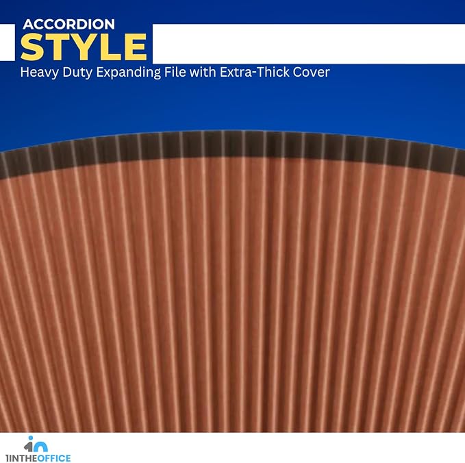 1InTheOffice Expanding File Folder 31 Sections, Accordion File Organizer - Image 4