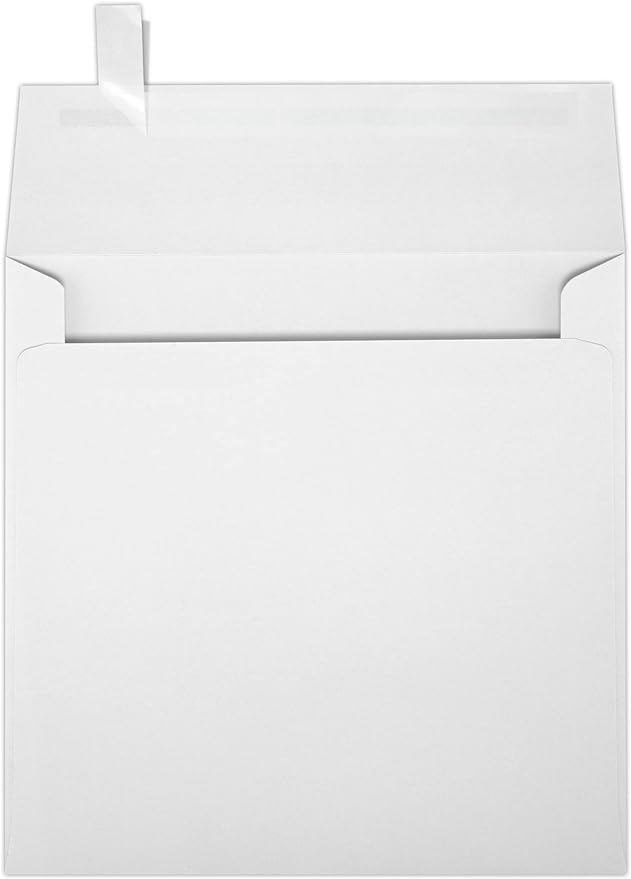 LUXPaper Square Invitation Envelopes | Peel & Press | 6 1/2" x 6 1/2" | Bright by LUXPaper