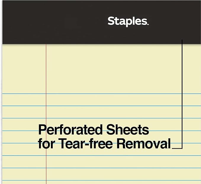 TRU RED Legal Pads, 5” x 8”, Narrow Ruled, 50 Sheets/Pad - Image 5