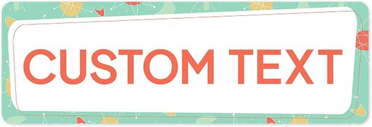 Custom Sign, Custom Street Sign, 11 Font Colors, 13 Font Styles, 4 Hole Options by MySignCenter