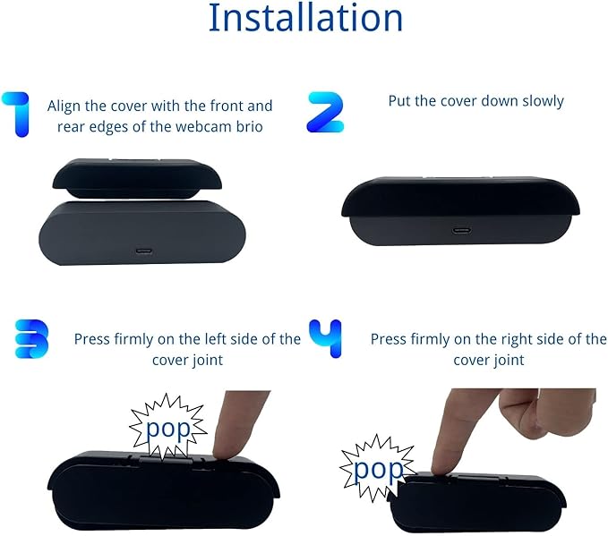 Webcam Cover Compatible with Logitech Brio 4K Webcam, Camera Lens Privacy - Image 4