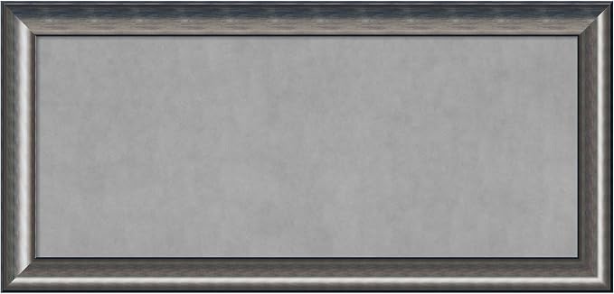 Amanti Art Silver Framed Magnetic Board 26x54 Oversize Vision Board by AmantiArt