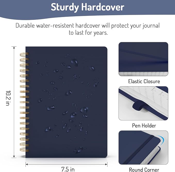 Forvencer Lined Spiral Journal Notebook - Image 6