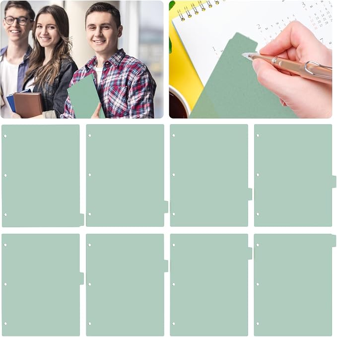 3 Ring Dark Green Binder Dividers - Image 7