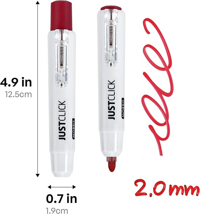 carrotez Retractable Dry Erase Markers, Click Dry Erase Whiteboard Markers - Image 2