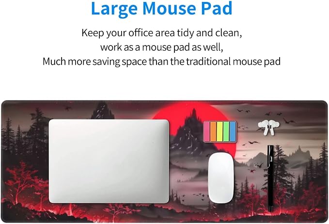 Extended Gaming Mouse Pad, Large Desk Mat XL Anime Mouse Pad Waterproof - Image 6