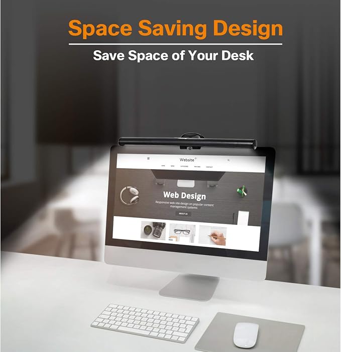 Monitor Light, Screen Light Bar Computer e-Reading LED Task Lamp, 3 Color Modes - Image 8
