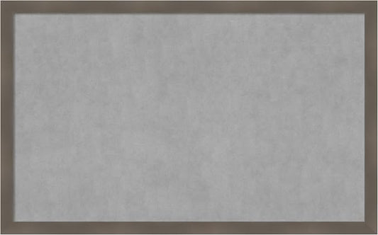 Amanti Art Grey Framed Magnetic Board 26x42 Large Vision Board by AmantiArt