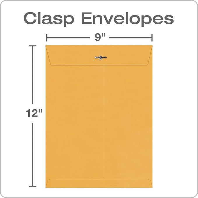 Quality Park 9 x 12 Clasp Envelopes - Image 3