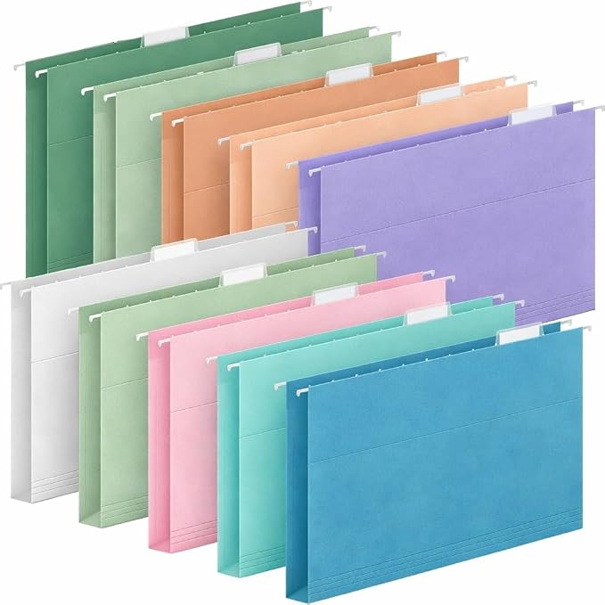30 Pack Hanging File Folders, Letter Size by WEMEMORN