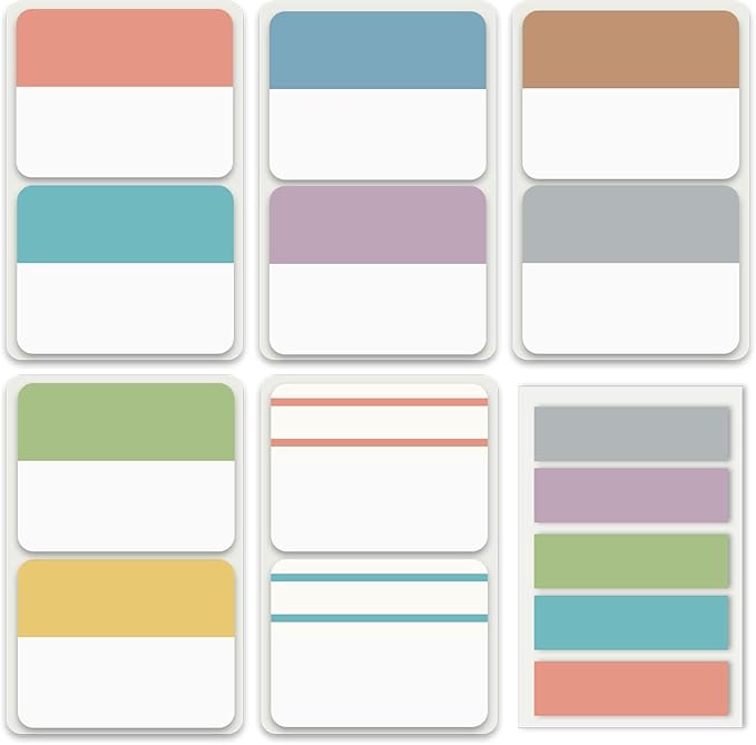 ELII 300 Pcs Tabs 2 Inch Sticky Index Tabs, Writable and Repositionable Book Tabs Page Tabs Colored Page Markers, Tabs for Books, Notebook Tabs, Tabs for Annotating Books (Pastel)-DeskLoop Office