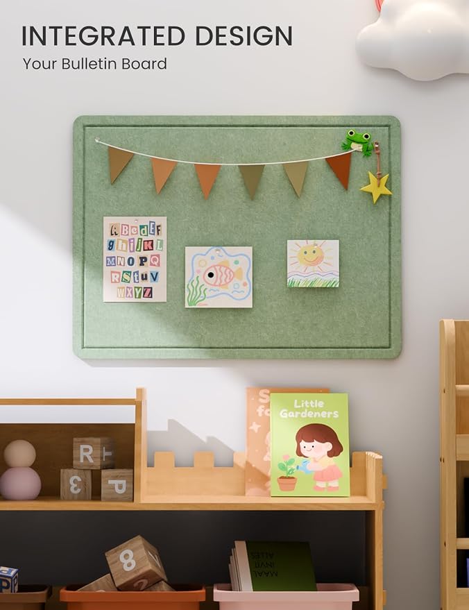 Fluxynara Bulletin Board, 23.6" x 17.5" Cork Board Alternative - Image 6