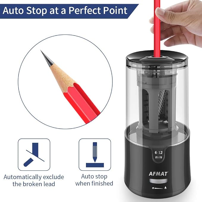 AFMAT Electric Pencil Sharpener - Image 4