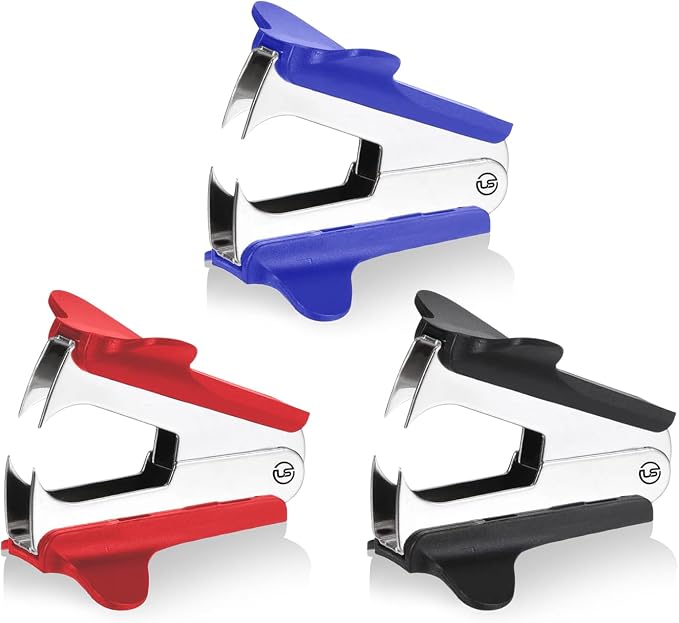 Ultimate Stationery Staple Remover Tool 3 PK Staple Puller Pinch Jaw by UltimateStationery