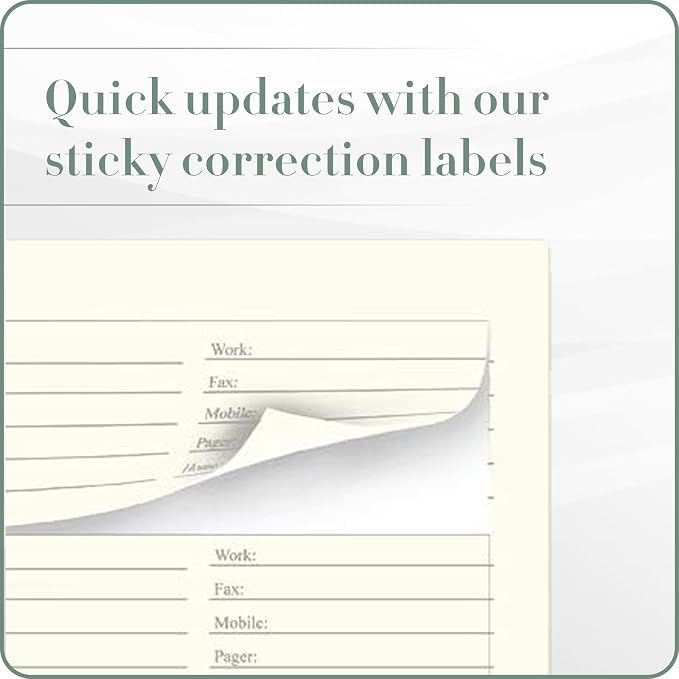 Gallery Leather Address Book Correction Labels - Image 4