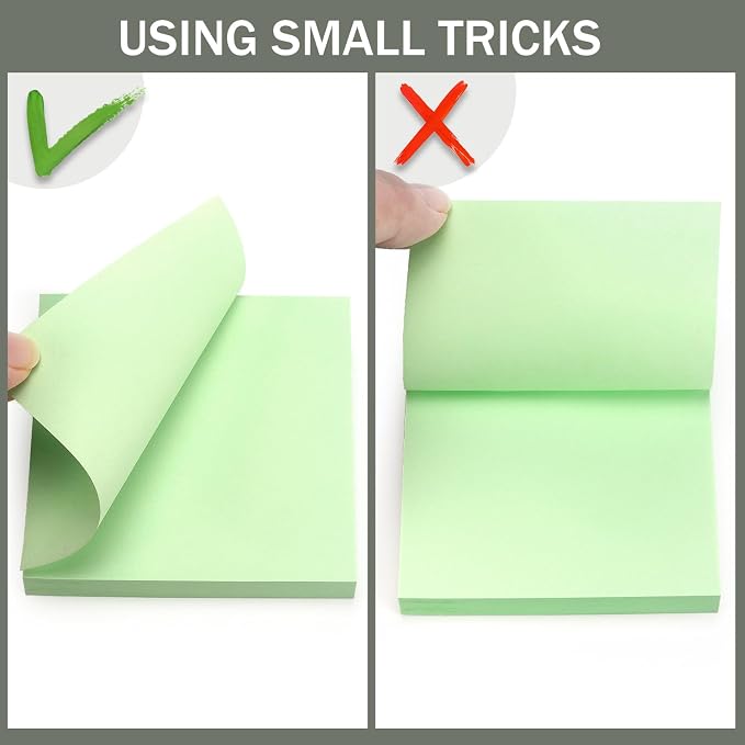 Sticky Notes 3x3 Self-Stick Notes Bright Colors Sticky Notes 4 Pads 100 - Image 6