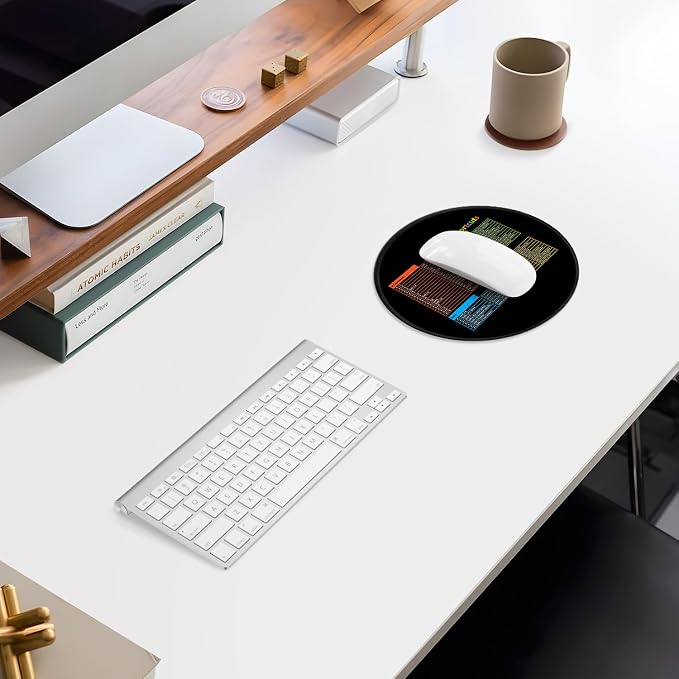 ITNRSIIET Mouse Pad Non-Slip Rubber Base Smooth Surface Stitched Edges - Image 7