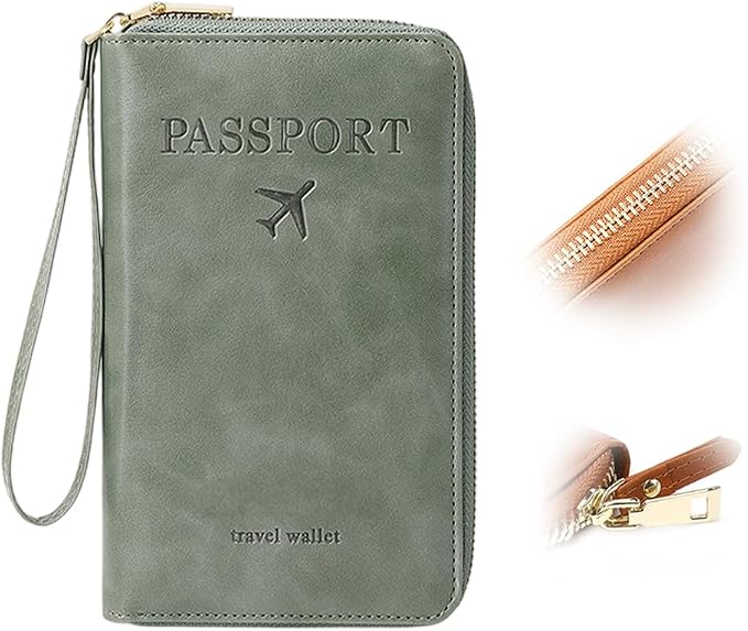 Multi-Functional RFID Passport Wallet, RFID Passport Holder by LECDOA