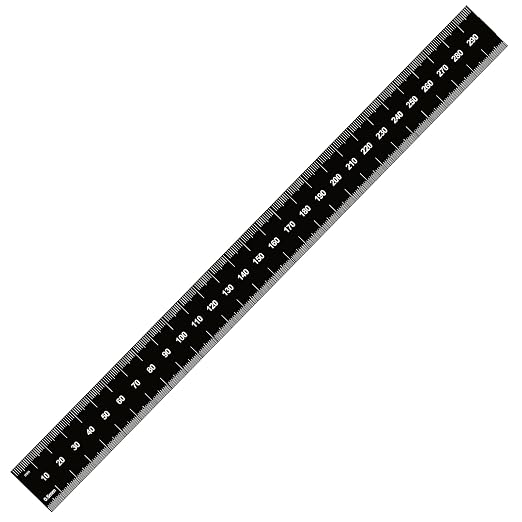 PEC Tools 300mm Stainless Steel Ruler, High Contrast, 0.035" Thick X 1" Wide - Image 2