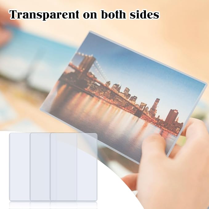 Rainmae 30 Pack 4" x 6" Rigid Print Protectors, B6 Paper Sleeves Photo Plastic - Image 3