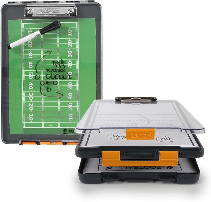 Dexas Clearview Clipcase Dry Erase clipboard, 13.75 x 9.5 Inch, stay organized by Dexas