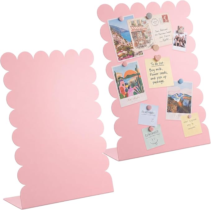 Gueevin 2 Pcs Magnet Board Standing Magnetic Metal Board by Gueevin