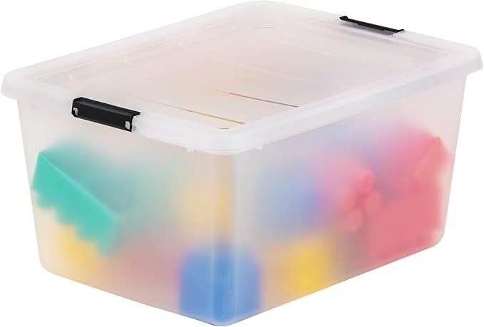 IRIS USA 32 Qt High-Capacity Clip Box 6-Pack, Craft Storage Bins - Image 7