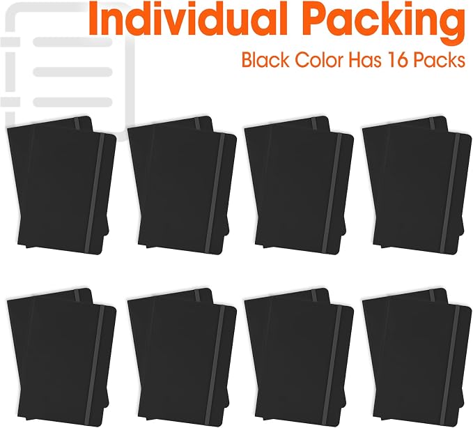 16 Pack Lined Journal Notebook for Work, 136 Pages, Medium 5.5 in x 8.3 in - Image 7