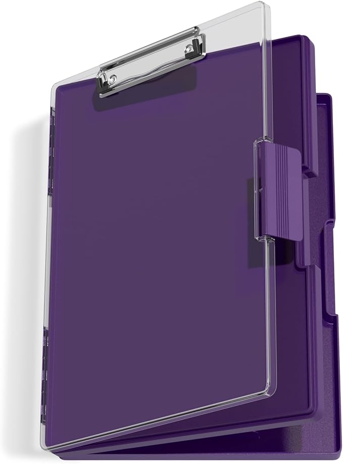Hongri Clipboard with Storage, Heavy Duty with Dual Compartment, Smooth Writing by Hongri
