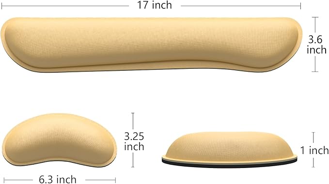 Dapesuom Enlarge Keyboard Wrist Rest, Memory Foam Wrist Cushion - Image 5
