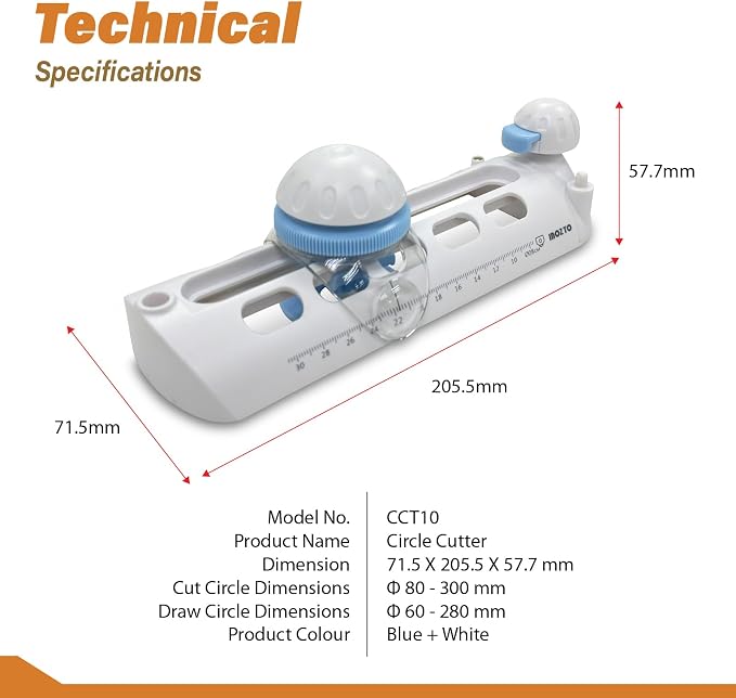 DIY Circle Cutter & Drawer – Adjustable 3–12 Inch Diameter, Stainless Steel - Image 4