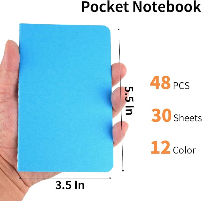 Hoiny 48 Pack Mini Pocket Notebook, 3.5 X 5.5 Inch Lined Small Journals - Image 2