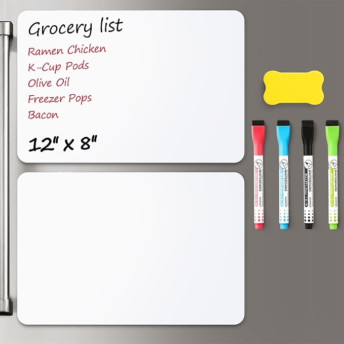 2 Pack Magnetic Dry Erase Board Sheet by VITEVER
