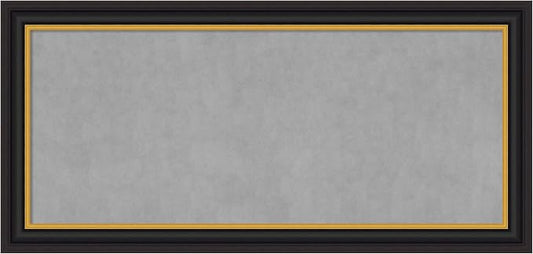 Amanti Art Black Framed Magnetic Board 26x54 Oversize Vision Board by AmantiArt