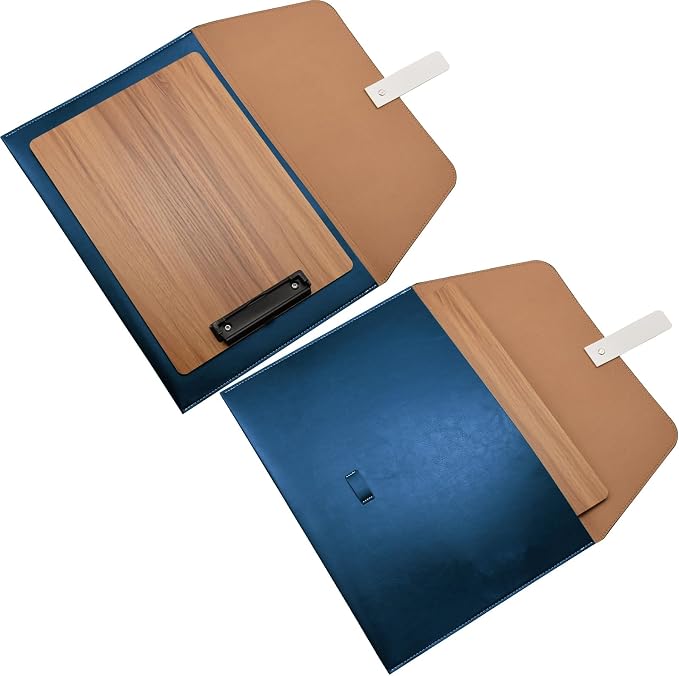 PU Leather A4 File Folder Large Document Holder Waterproof Envelope Folder Case - Image 6