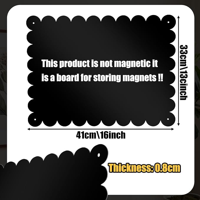 Gueevin 3pack Magnetic Board for Wall 16.1" x 13" Magnet Bulletin Board to - Image 3