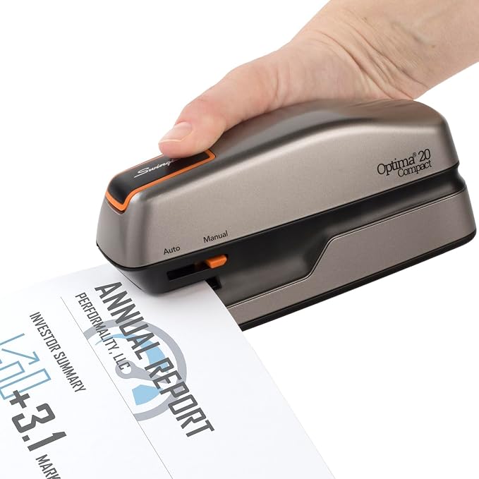 Swingline Electric Stapler, 20 Sheet Capacity, Optima 20, Jam Free, Automatic - Image 3