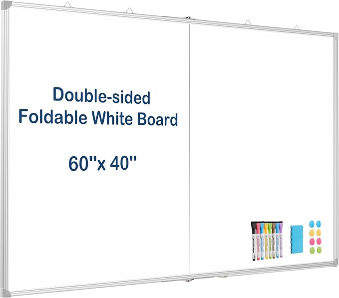 WALGLASS Large White Board Dry Erase Board, Magnetic Whiteboard by WALGLASS