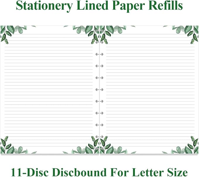 A4 TUL Discbound Lined Refill Paper, 11-Disc Discbound Ruled Filler Paper - Image 2