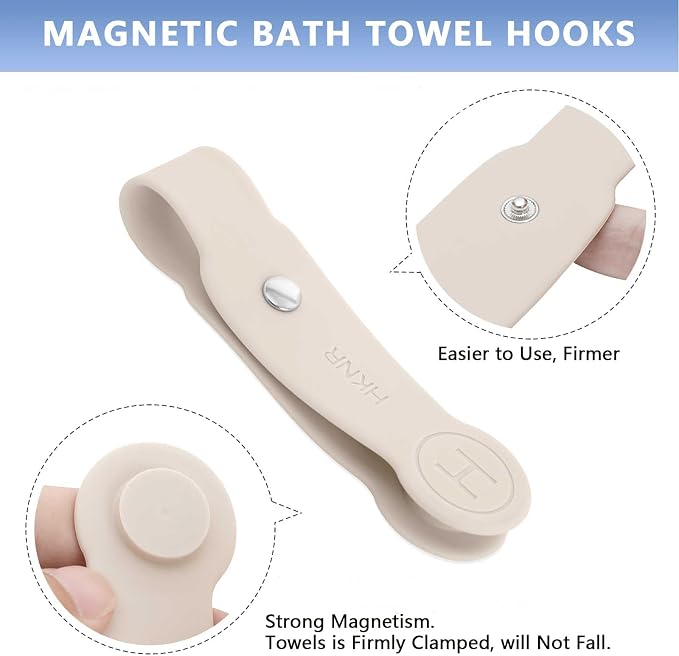 2 Pcs Strong Magnetic Towel Clips - Image 2