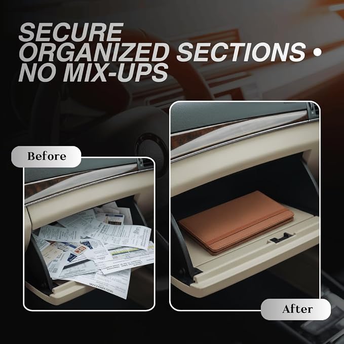 LINTRU 6-Pocket Car Registration & Insurance Card Holder - Image 5