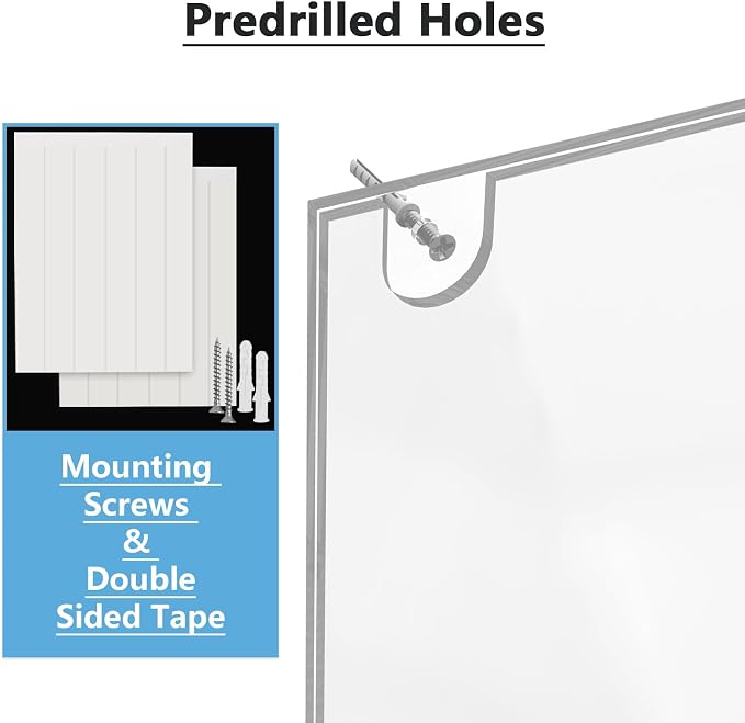MaxGear Wall Mount Sign Holder, 8.5 x 11 Landscape, 24 Pack | Includes Adhesive - Image 3