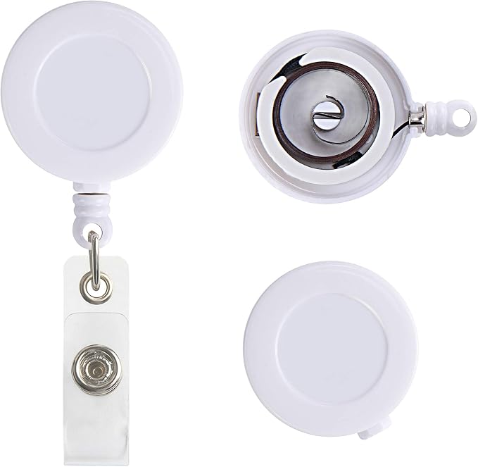 JANYUN 50 Pcs Retractable Badge Reel Clips Holder - Image 4