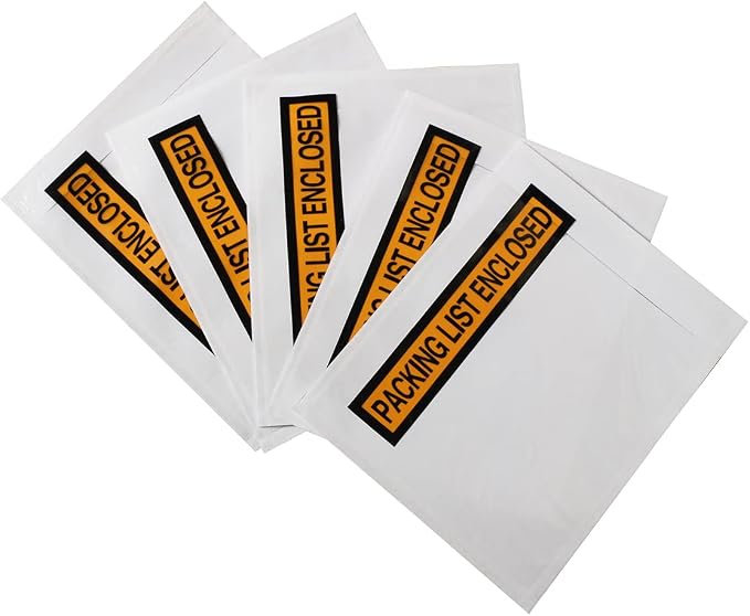 1000 Pcs Packing List Envelopes Pouches 4.5”x 5.5”, Packing Envelopes - Image 6