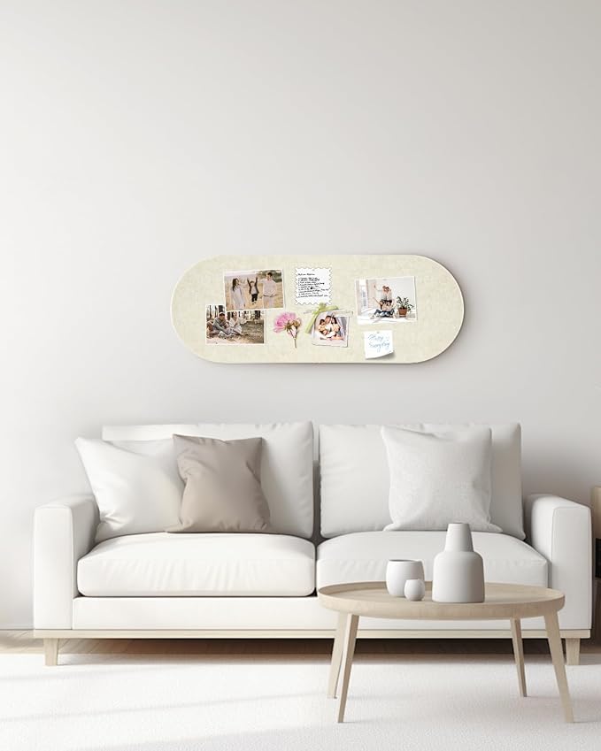 Arched Felt Bulletin Board, Cork Board Alternative - Image 7