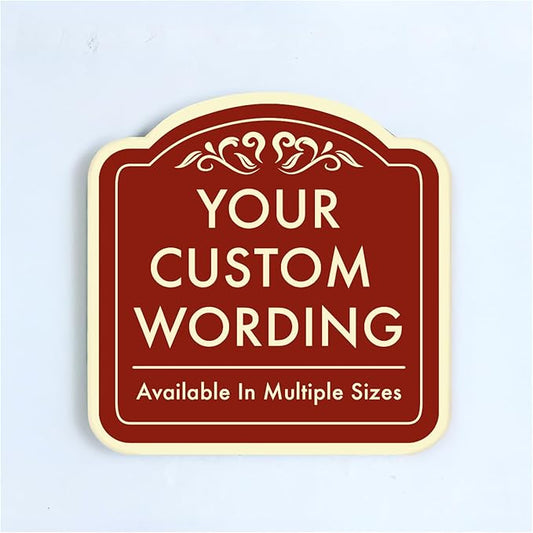 Custom Decorative Metal Outdoor Sign by SpeedyOrders