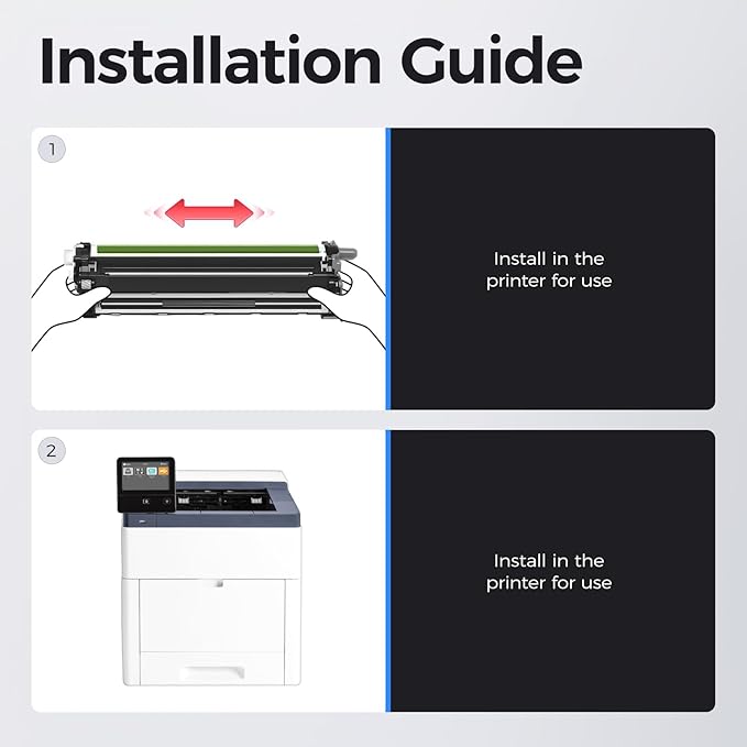 C600 C605 Drum Unit Color Imaging Drum 4-Pack Replacement Compatible with Xerox VersaLink C600 C605 Color Multifunction Printers | 108R01488 108R01485 108R01486 108R01487 (Black Cyan Yellow Magenta)-DeskLoop Office