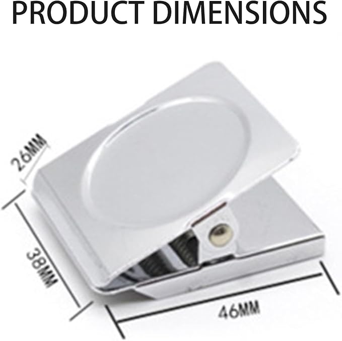 Square Strong Magnetic Clips, 1.5"-8 Pcs, 38 mm, Refrigerator Magnet Clips - Image 2