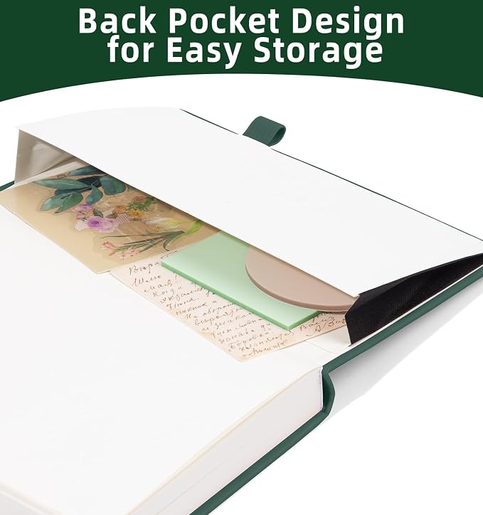 Lined Journal Notebook 365 Pages, A5 Leather Journals - Image 6
