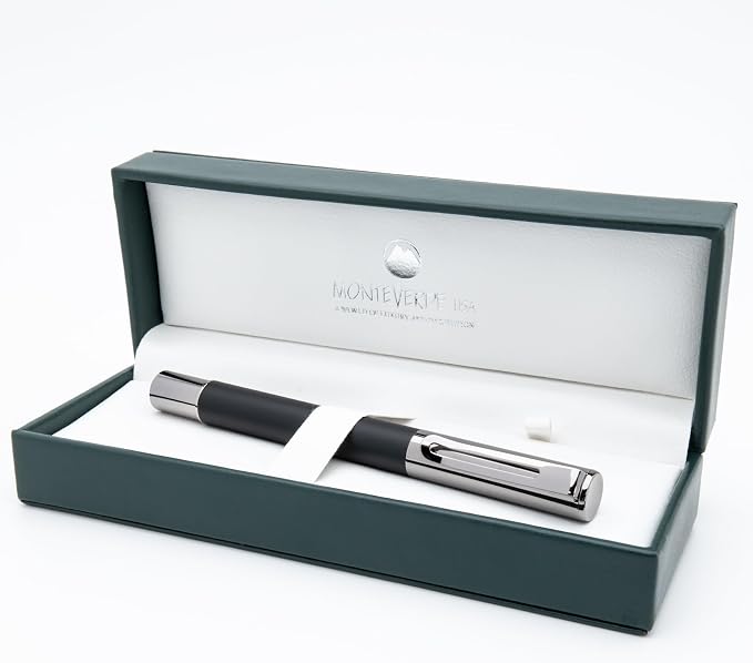Monteverde USA Ritma Fountain Pen in Black – Medium Nib Balanced JoWo Stainless - Image 9